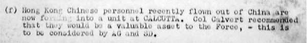 Special Force Meeting Minutes Sept 1943 Calvert