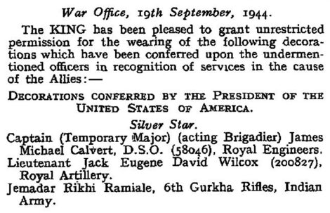 London Gazette 19-Sep-1944