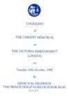Programme From the Chindit Memorial Unveiling Ceremony